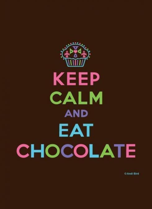 keep calm- eat chocolate-non si dice piacere-pasqua-galateo buone maniere