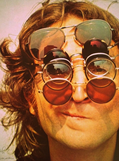 Jhon lennon occhiali da sole stile anni 70