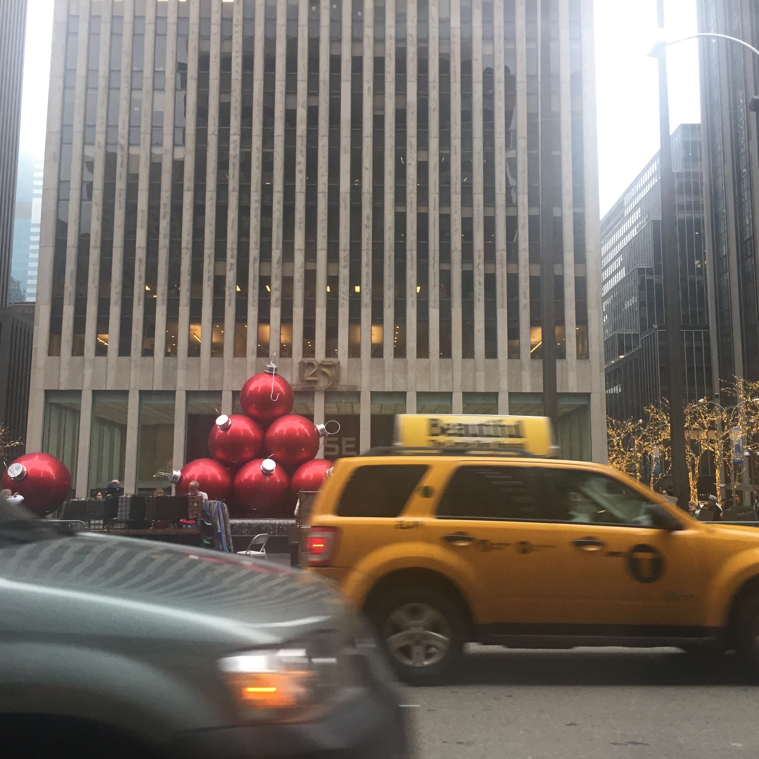 new york decorazioni natale taxi