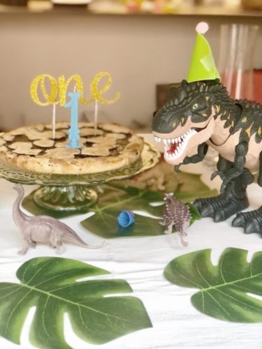 festa primo compleanno - mise en place- decorazioni - dinosauri