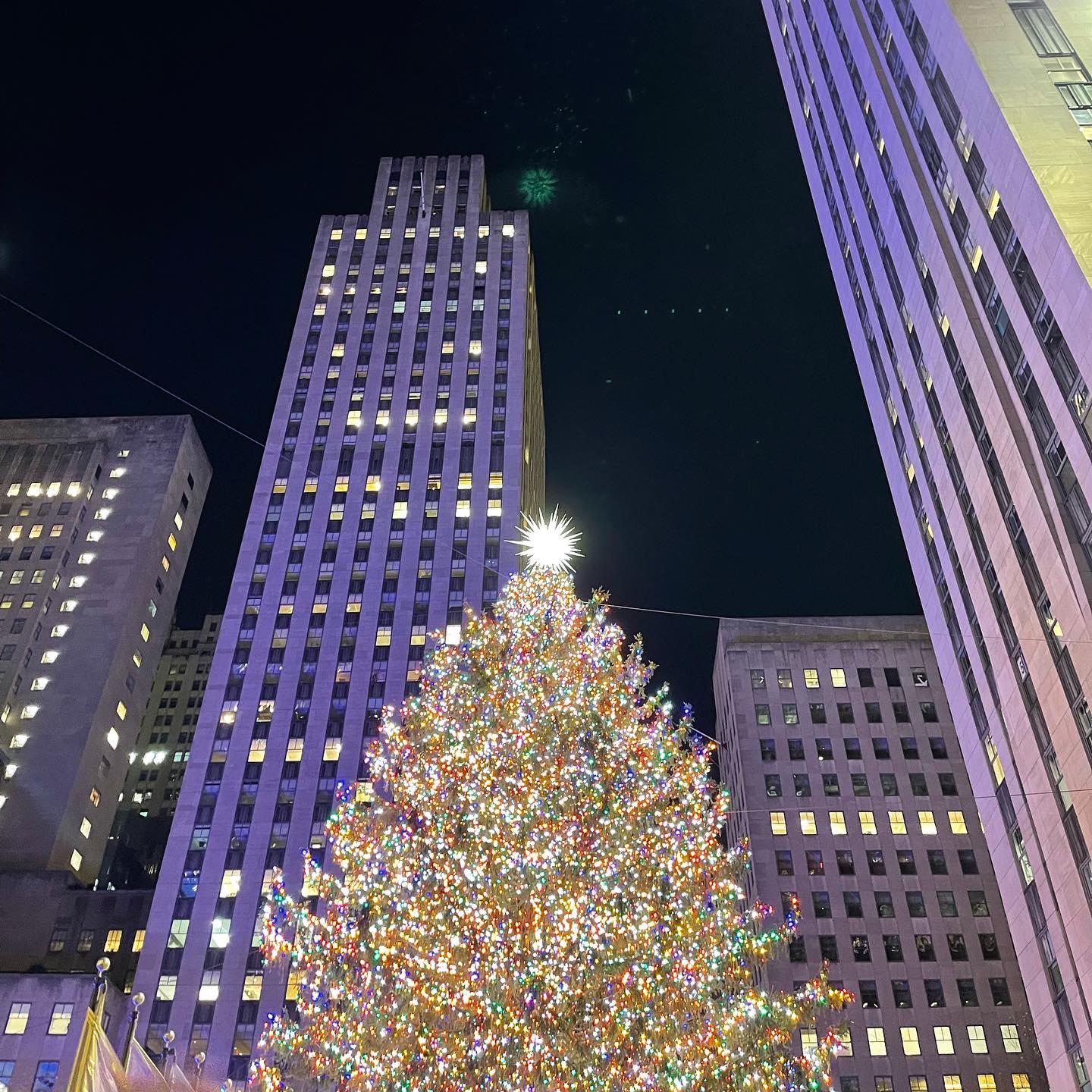 natale new york albero di rockefeller center accensione lucine